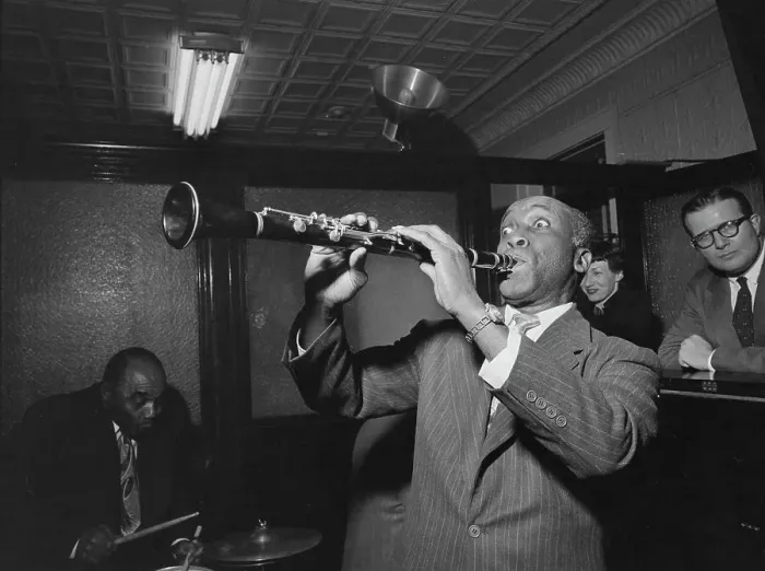 Framed Print : Portrait of Fess Williams and Freddie Moore...Gottlieb's office party, Jamaica, Queens, N.Y. c 1948 Creator: William Paul Gottlieb Framed Print : Portrait of Fess Williams and Freddie Moore...Gottlieb's office party, Jamaica, Queens, N.Y. c 1948 Creator: William Paul Gottlieb