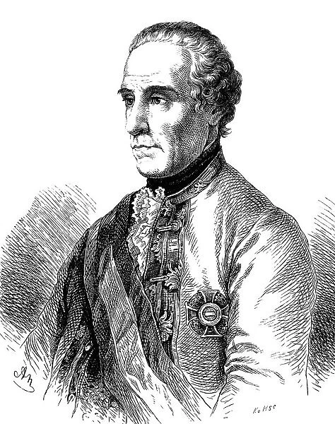 Portrait of Field Marshal Baron Ernst Gideon von Laudon (1717-1790), 1861