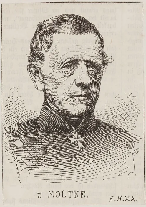 Framed Print : Portrait of Field Marshal Helmuth Graf von Moltke (1800-1891), c. 1870. Creator: Anonymous Framed Print : Portrait of Field Marshal Helmuth Graf von Moltke (1800-1891), c. 1870. Creator: Anonymous