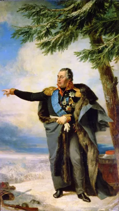 Framed Print : Portrait of Field Marshal Prince Mikhail Kutuzov, 1829. Artist: George Dawe