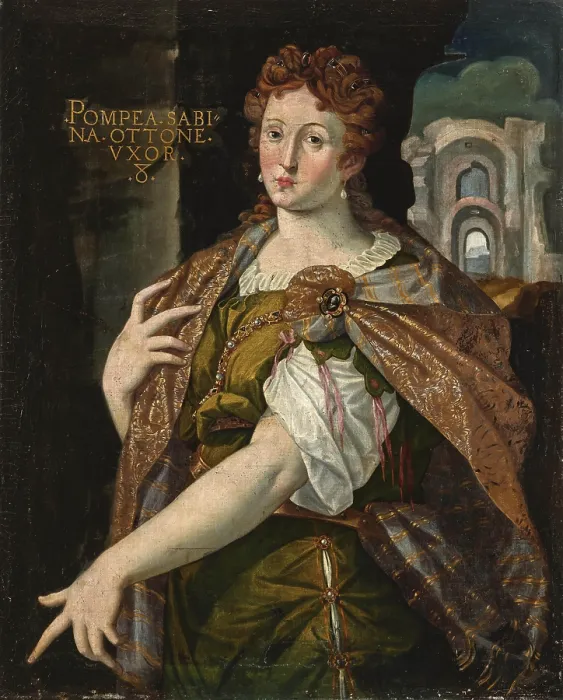 Framed Print : Portrait of Flavia Domitilla Major, wife of the Roman Emperor Vespasian, End of 16th century. Creator: Anonymous Framed Print : Portrait of Flavia Domitilla Major, wife of the Roman Emperor Vespasian, End of 16th century. Creator: Anonymous