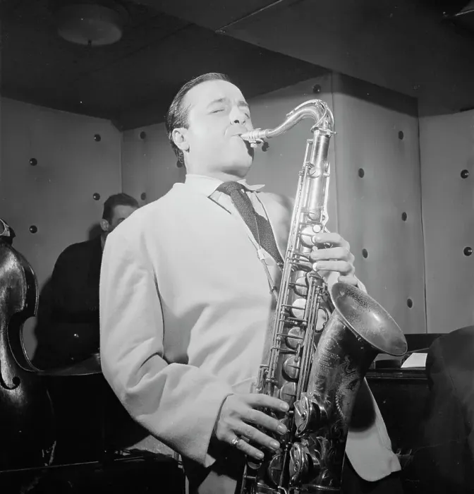 Framed Print : Portrait of Flip Phillips, Three Deuces, New York, N.Y. ca. June 1947. Creator: William Paul Gottlieb Framed Print : Portrait of Flip Phillips, Three Deuces, New York, N.Y. ca. June 1947. Creator: William Paul Gottlieb