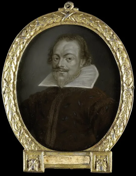 Framed Print : Portrait of Florentius Schoonhoven, Poet in Latin, Burgomaster of Gouda, 1700-1732. Creator: Arnoud van Halen Framed Print : Portrait of Florentius Schoonhoven, Poet in Latin, Burgomaster of Gouda, 1700-1732. Creator: Arnoud van Halen