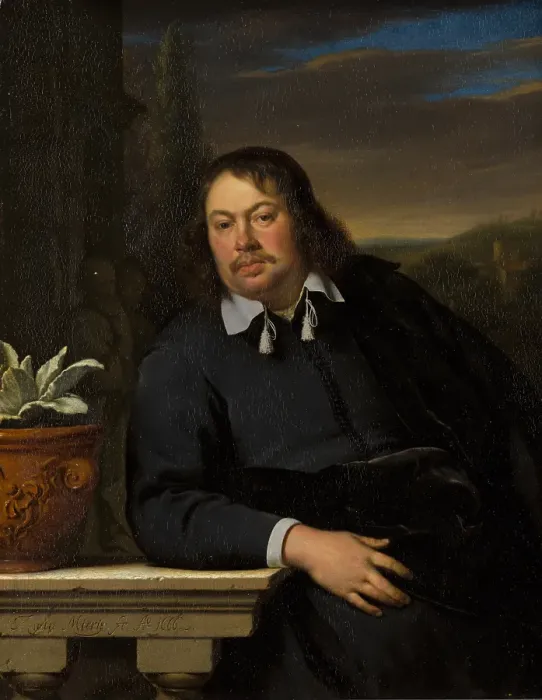 Framed Print : Portrait of Florentius Schuyl (1619-1669). Creator: Frans van Mieris I Framed Print : Portrait of Florentius Schuyl (1619-1669). Creator: Frans van Mieris I