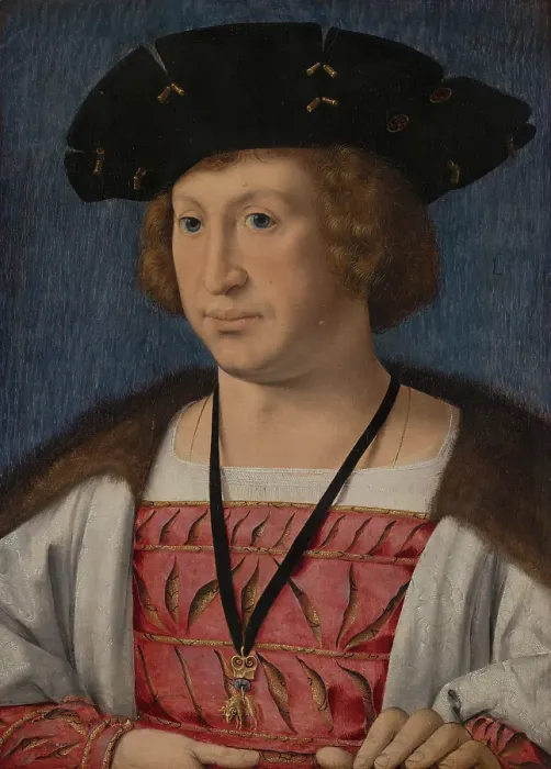 Framed Print : Portrait of Floris van Egmond (1469-1539). Creator: Jan Gossaert Framed Print : Portrait of Floris van Egmond (1469-1539). Creator: Jan Gossaert
