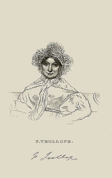 Portrait of Frances Trollope (1779-1863), 1839. Creator: Anonymous