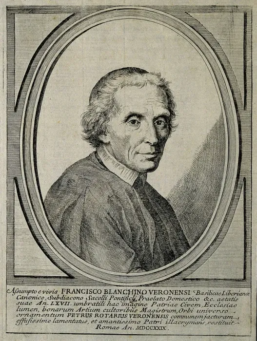 Framed Print : Portrait of Francesco Bianchini (1662-1729), 1729 Framed Print : Portrait of Francesco Bianchini (1662-1729), 1729