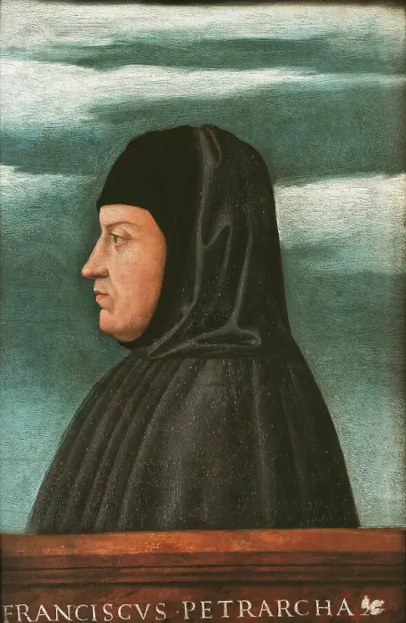 Framed Print : Portrait of Francesco Petrarca (1304-1379). Creator: Bonsignori; Francesco (c. 1460-1519) Framed Print : Portrait of Francesco Petrarca (1304-1379). Creator: Bonsignori; Francesco (c. 1460-1519)