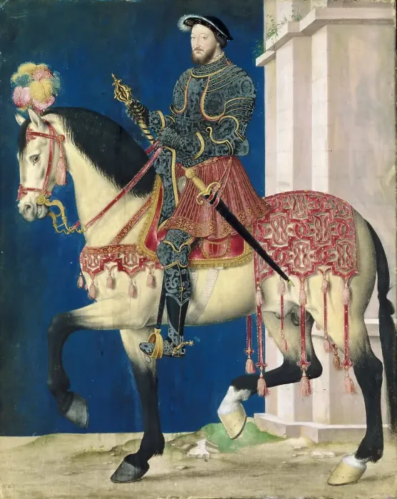 Framed Print : Portrait of Francis I (1494-1547), King of France, on the horseback, c. 1540 Framed Print : Portrait of Francis I (1494-1547), King of France, on the horseback, c. 1540
