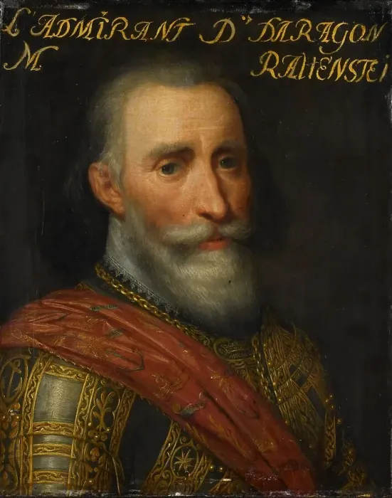 Framed Print : Portrait of Francisco Hurtado de Mendoza (1546-1623), c.1609-c.1633. Creator: Workshop of Jan Antonisz van Ravesteyn Framed Print : Portrait of Francisco Hurtado de Mendoza (1546-1623), c.1609-c.1633. Creator: Workshop of Jan Antonisz van Ravesteyn