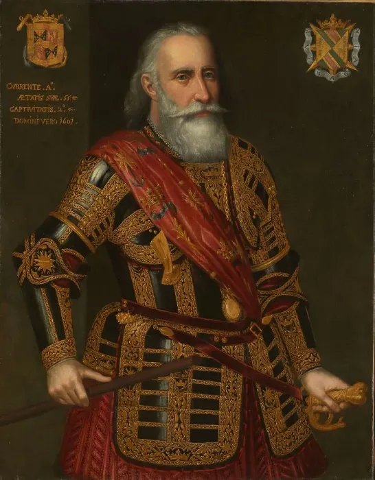 Framed Print : Portrait of Francisco Hurtado de Mendoza, 1601. Creator: Anon Framed Print : Portrait of Francisco Hurtado de Mendoza, 1601. Creator: Anon