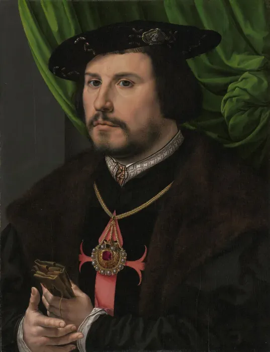 Framed Print : Portrait of Francisco de los Cobos y Molina, about 1530-1532. Creator: Jan Gossaert Framed Print : Portrait of Francisco de los Cobos y Molina, about 1530-1532. Creator: Jan Gossaert