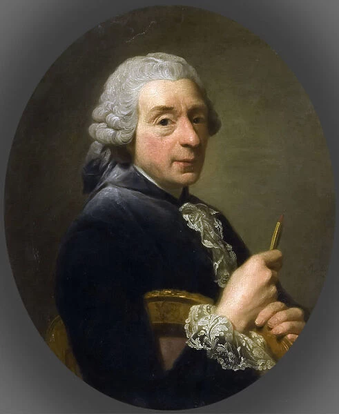 Portrait of Francois Boucher (1703-1770). Artist: Roslin, Alexander (1718-1793)