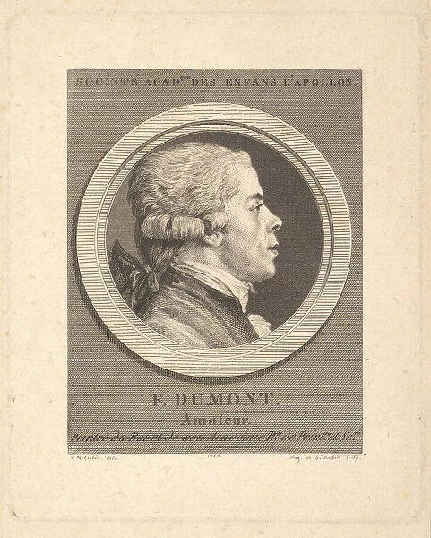 Portrait of François Dumont, 1788. Creator: Augustin de Saint-Aubin