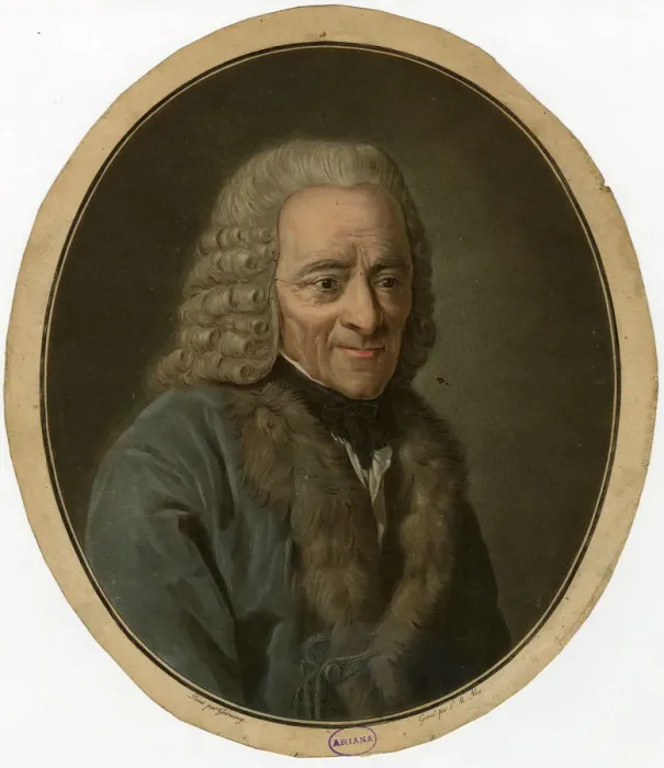 Framed Print : Portrait of Francois Marie Arouet de Voltaire (1694-1778), 1791 Framed Print : Portrait of Francois Marie Arouet de Voltaire (1694-1778), 1791