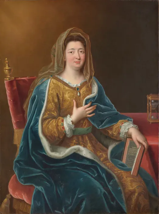 Framed Print : Portrait of Françoise d'Aubigné, Marquise de Maintenon (1635-1719), after 1694. Creator: Mignard, Pierre (1612-1695) Framed Print : Portrait of Françoise d'Aubigné, Marquise de Maintenon (1635-1719), after 1694. Creator: Mignard, Pierre (1612-1695)