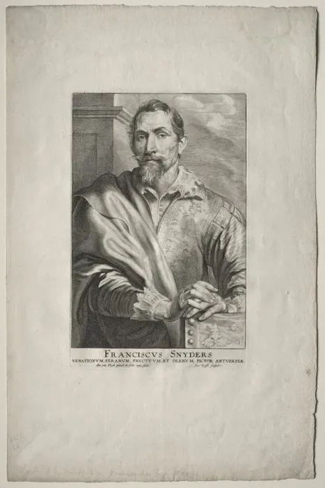 Framed Print : Portrait of Frans Snyders. Creator: Anthony van Dyck (Flemish, 1599-1641); Jacobus Neeffs (Flemish Framed Print : Portrait of Frans Snyders. Creator: Anthony van Dyck (Flemish, 1599-1641); Jacobus Neeffs (Flemish