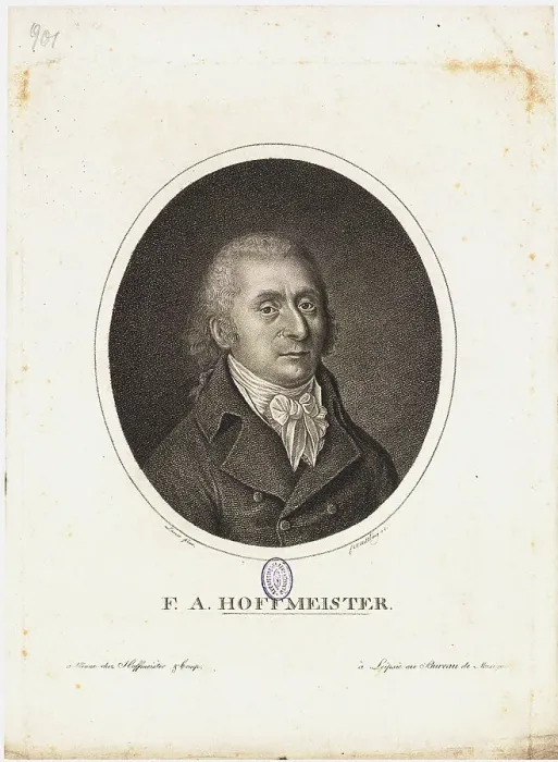 Framed Print : Portrait of Franz Anton Hoffmeister (1754-1812), 1795 Framed Print : Portrait of Franz Anton Hoffmeister (1754-1812), 1795