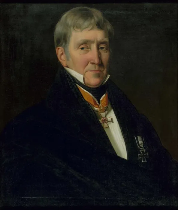 Framed Print : Portrait of Franz Gerhard Wegeler (1765-1848), 1839. Creator: Richter, Johann Heinrich (1803-1845) Framed Print : Portrait of Franz Gerhard Wegeler (1765-1848), 1839. Creator: Richter, Johann Heinrich (1803-1845)