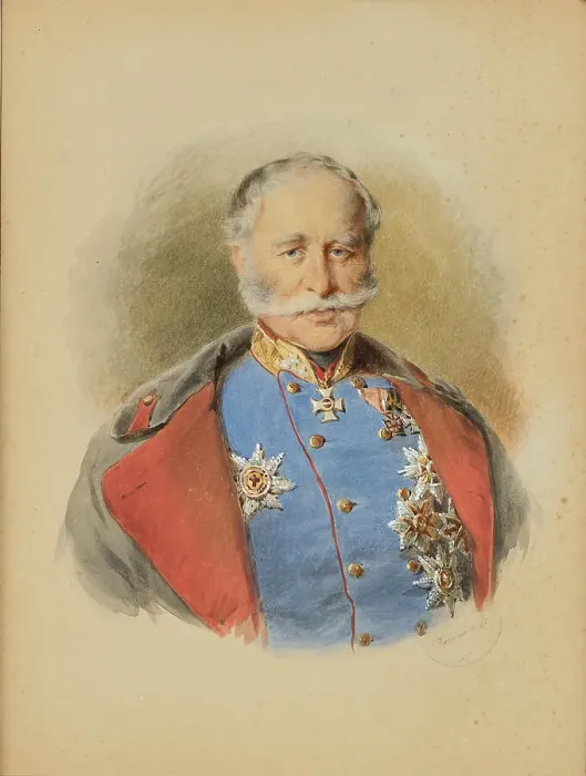Framed Print : Portrait of Franz Graf von Wimpffen (1797-1870), 1870. Creator: Kriehuber, Josef (1800-1876) Framed Print : Portrait of Franz Graf von Wimpffen (1797-1870), 1870. Creator: Kriehuber, Josef (1800-1876)