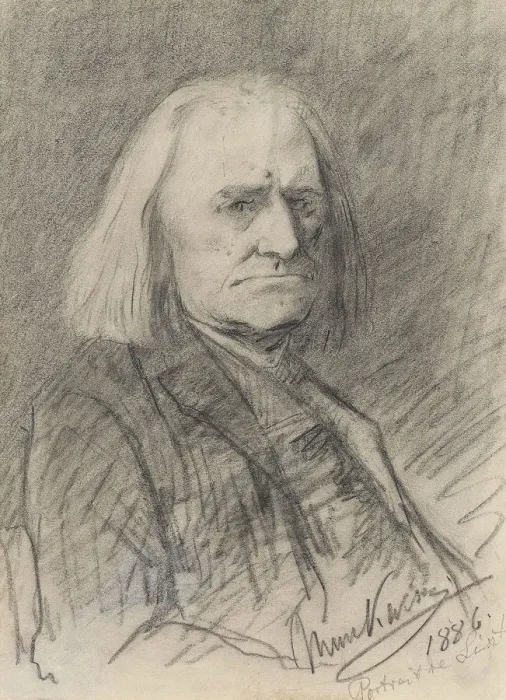 Framed Print : Portrait of Franz Liszt (1811-1886), 1886 Framed Print : Portrait of Franz Liszt (1811-1886), 1886