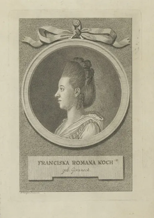 Framed Print : Portrait of Franziska Romana Koch, nee Giraneck (1748-1796), ca 1775. Creator: Berger Framed Print : Portrait of Franziska Romana Koch, nee Giraneck (1748-1796), ca 1775. Creator: Berger