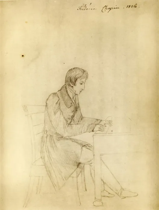 Framed Print : Portrait of Frederic Chopin (1810-1849), 1826 Framed Print : Portrait of Frederic Chopin (1810-1849), 1826