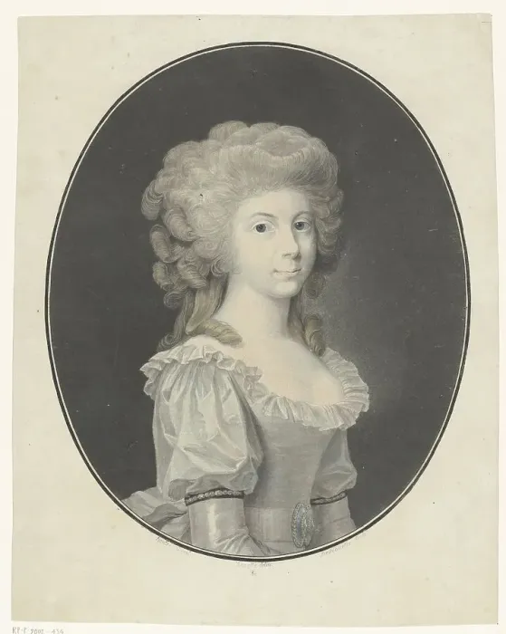 Framed Print : Portrait of Frederica Louise Wilhelmina, 1780-1803. Creator: Charles-Melchior Descourtis Framed Print : Portrait of Frederica Louise Wilhelmina, 1780-1803. Creator: Charles-Melchior Descourtis