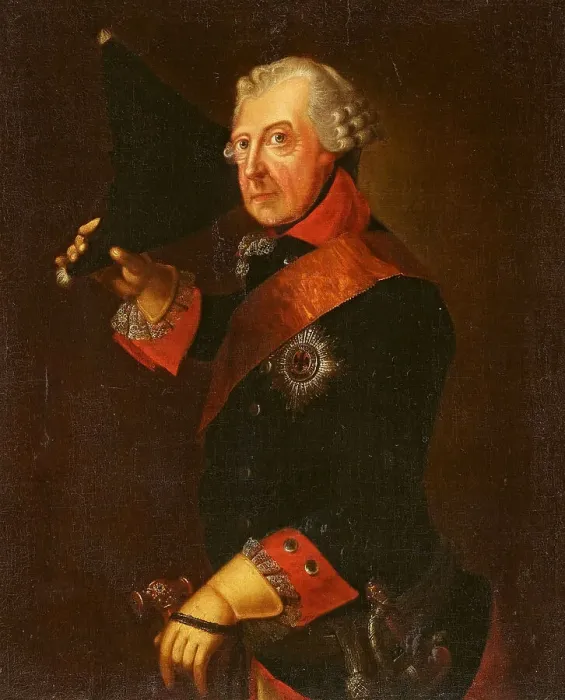 Framed Print : Portrait of Frederick II of Prussia (1712-1786) Framed Print : Portrait of Frederick II of Prussia (1712-1786)