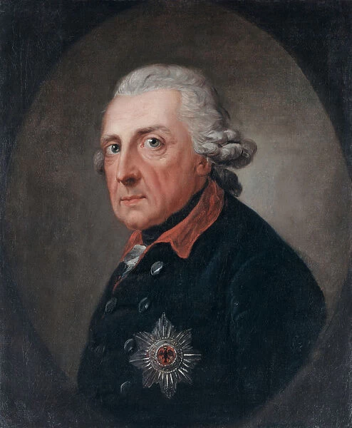 Portrait of Frederick II of Prussia (1712-1786), 1781-1783. Creator: Graff, Anton (1736-1813)