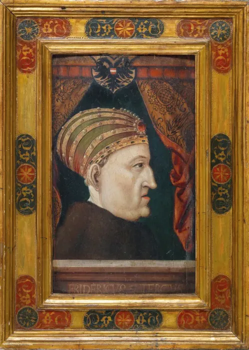 Framed Print : Portrait of Frederick III (1415-1493), Holy Roman Emperor, 1552. Creator: Anonymous Framed Print : Portrait of Frederick III (1415-1493), Holy Roman Emperor, 1552. Creator: Anonymous
