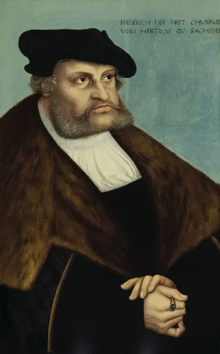 Framed Print : Portrait of Frederick III, Elector of Saxony (1463-1525). Artist: Cranach, Lucas, the Elder (1472-1553) Framed Print : Portrait of Frederick III, Elector of Saxony (1463-1525). Artist: Cranach, Lucas, the Elder (1472-1553)