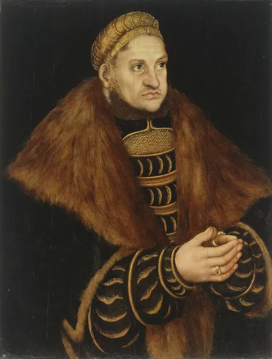 Framed Print : Portrait of Frederick III, Elector of Saxony (1463-1525), ca 1515 Framed Print : Portrait of Frederick III, Elector of Saxony (1463-1525), ca 1515