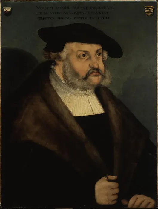 Framed Print : Portrait of Frederick III, Elector of Saxony (1463-1525) Framed Print : Portrait of Frederick III, Elector of Saxony (1463-1525)