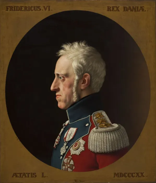 Framed Print : Portrait of Frederick VI of Denmark (1768-1839), 1839. Creator: Eckersberg, Christoffer-Wilhelm Framed Print : Portrait of Frederick VI of Denmark (1768-1839), 1839. Creator: Eckersberg, Christoffer-Wilhelm