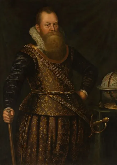 Framed Print : Portrait of Frederik Houtman (1571-1627), c.1610-c.1620. Creator: Anon Framed Print : Portrait of Frederik Houtman (1571-1627), c.1610-c.1620. Creator: Anon