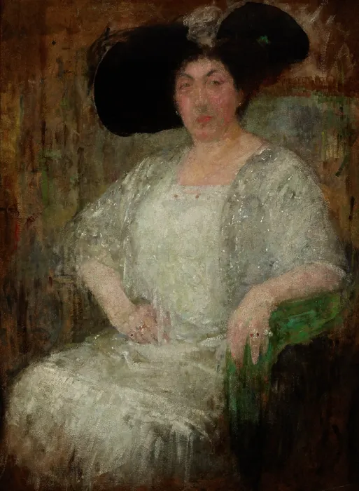 Framed Print : Portrait of a French Lady-Writer Gabrielle Reval, 1912. Creator: Olga Boznanska Framed Print : Portrait of a French Lady-Writer Gabrielle Reval, 1912. Creator: Olga Boznanska