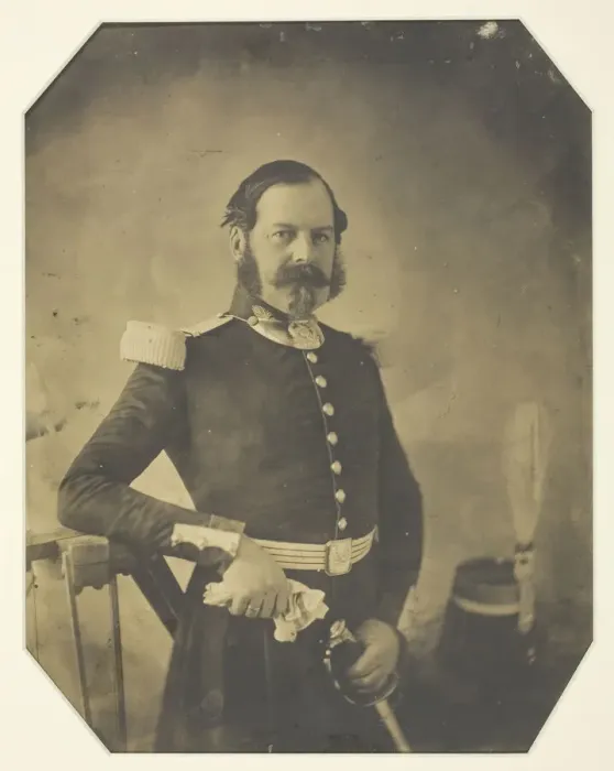 Framed Print : Portrait of a French Military Officer, c. 1855. Creator: Unknown Framed Print : Portrait of a French Military Officer, c. 1855. Creator: Unknown