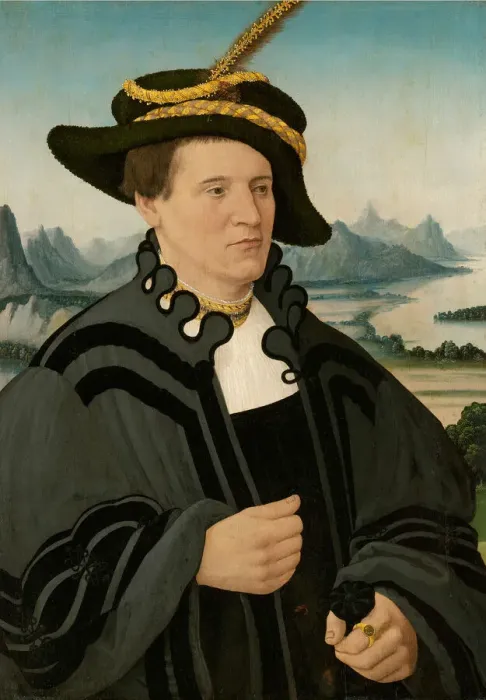 Framed Print : Portrait of Fridrich Rorbach, 1532. Creator: Conrad Faber von Creuznach Framed Print : Portrait of Fridrich Rorbach, 1532. Creator: Conrad Faber von Creuznach