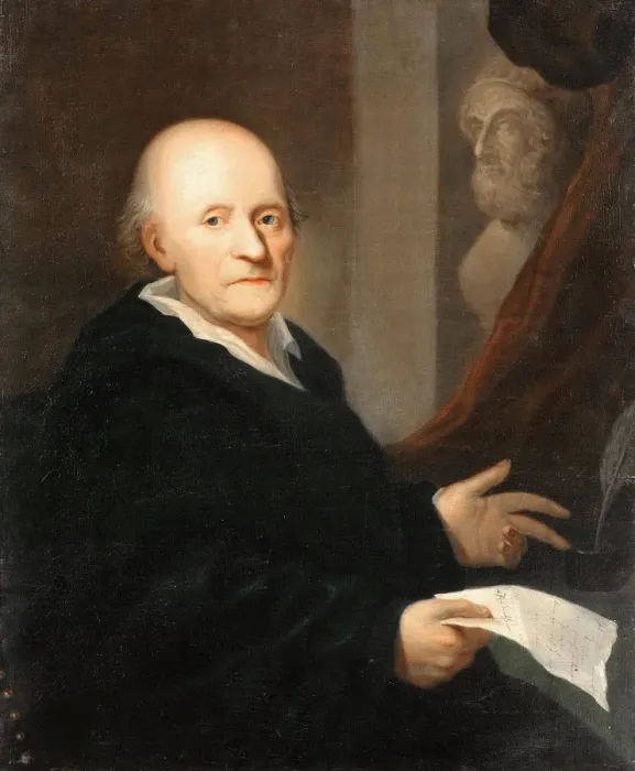 Framed Print : Portrait of Friedrich Gottlieb Klopstock (1724-1803), 1807. Creator: Barckhan, Johann Hieronymus Framed Print : Portrait of Friedrich Gottlieb Klopstock (1724-1803), 1807. Creator: Barckhan, Johann Hieronymus