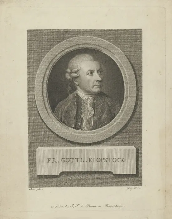 Framed Print : Portrait of Friedrich Gottlieb Klopstock (1724-1803), c Framed Print : Portrait of Friedrich Gottlieb Klopstock (1724-1803), c