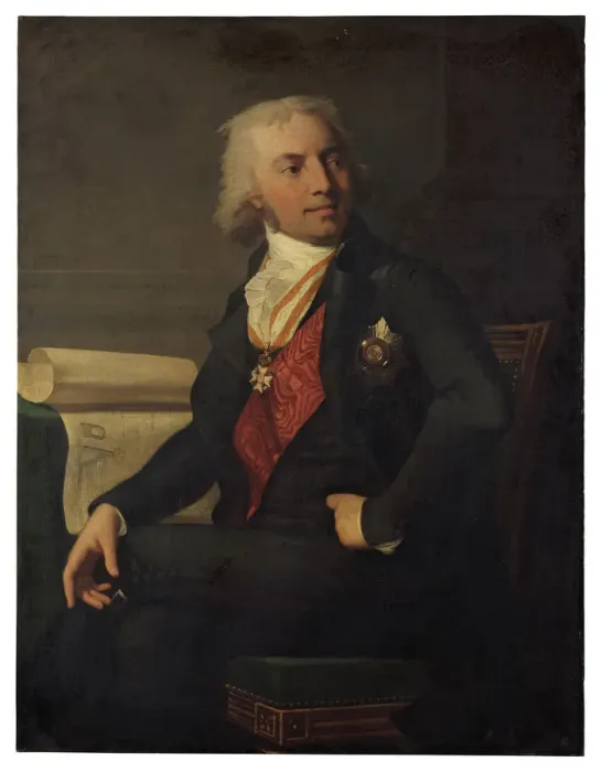 Framed Print : Portrait of Friedrich Karl Ludwig, Duke of Schleswig-Holstein-Sonderburg-Beck (1757-1816), 1798. Artist: Monnier, Jean Laurent (1743  /  46-1808)