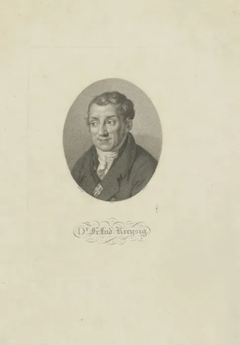 Framed Print : Portrait of Friedrich Ludwig Kreysig (1770-1839), 1826. Creator: Bolt, Johann Friedrich Framed Print : Portrait of Friedrich Ludwig Kreysig (1770-1839), 1826. Creator: Bolt, Johann Friedrich