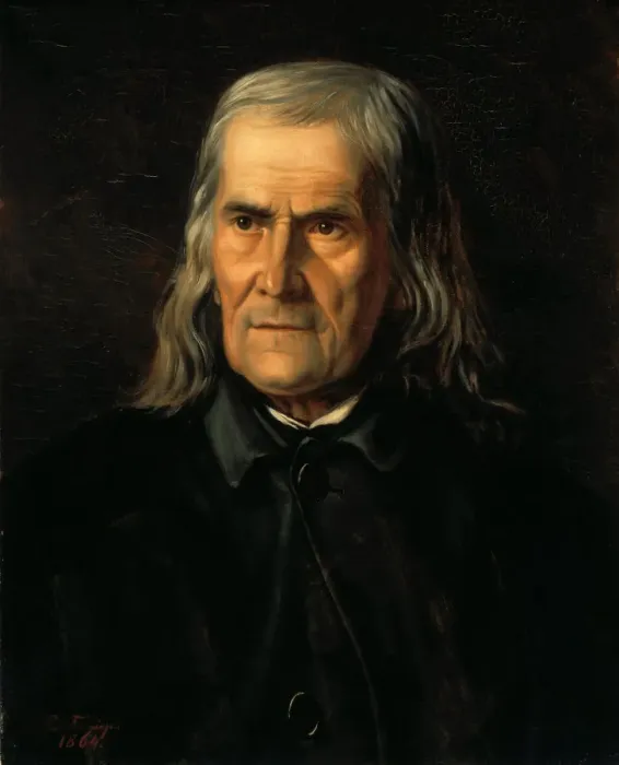 Framed Print : Portrait of Friedrich Rückert (1788-1866), 1864. Creator: Froriep, Bertha (1833-1920) Framed Print : Portrait of Friedrich Rückert (1788-1866), 1864. Creator: Froriep, Bertha (1833-1920)