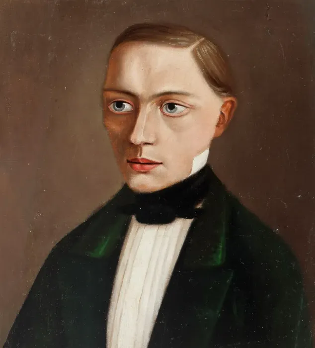 Framed Print : Portrait of Frithiof Holmberg, 1853. Creator: Werner Holmberg Framed Print : Portrait of Frithiof Holmberg, 1853. Creator: Werner Holmberg