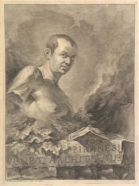 Portrait of G. B. Piranesi in imitation of an antique bust