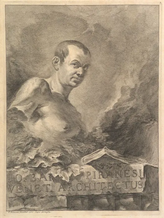 Framed Print : Portrait of G. B. Piranesi in imitation of an antique bust Framed Print : Portrait of G. B. Piranesi in imitation of an antique bust