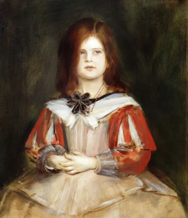 Framed Print : Portrait of Gabriella Lenbach, 1898. Artist: Franz von Lenbach Framed Print : Portrait of Gabriella Lenbach, 1898. Artist: Franz von Lenbach