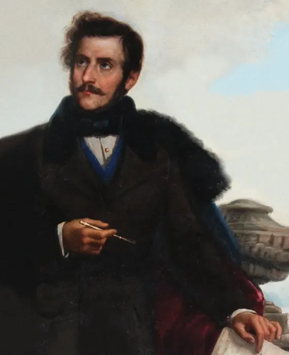 Framed Print : Portrait of Gaetano Donizetti (1797-1848) Framed Print : Portrait of Gaetano Donizetti (1797-1848)