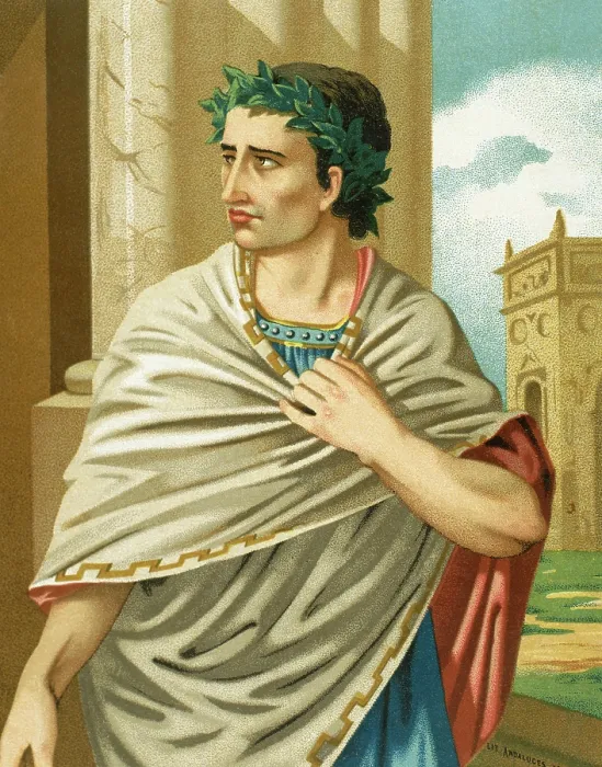 Framed Print : Portrait of Gaius Julius Caesar, 1875. Creator: Unknown Framed Print : Portrait of Gaius Julius Caesar, 1875. Creator: Unknown
